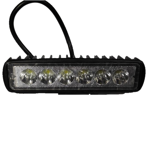 Rectangular 6 LED Fog Light (Hi - Lo - Flash)